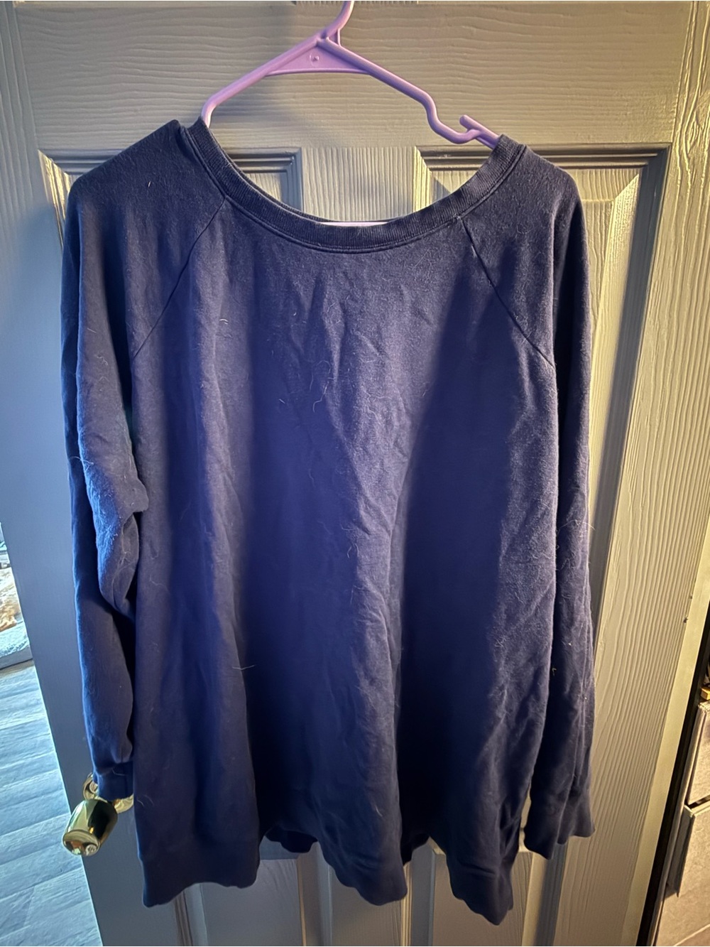 torrid Navy Blue Long Sleeve Crewneck Top